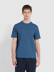 Danny Regular Fit Organic Cotton T-Shirt In Cold Metal Marl