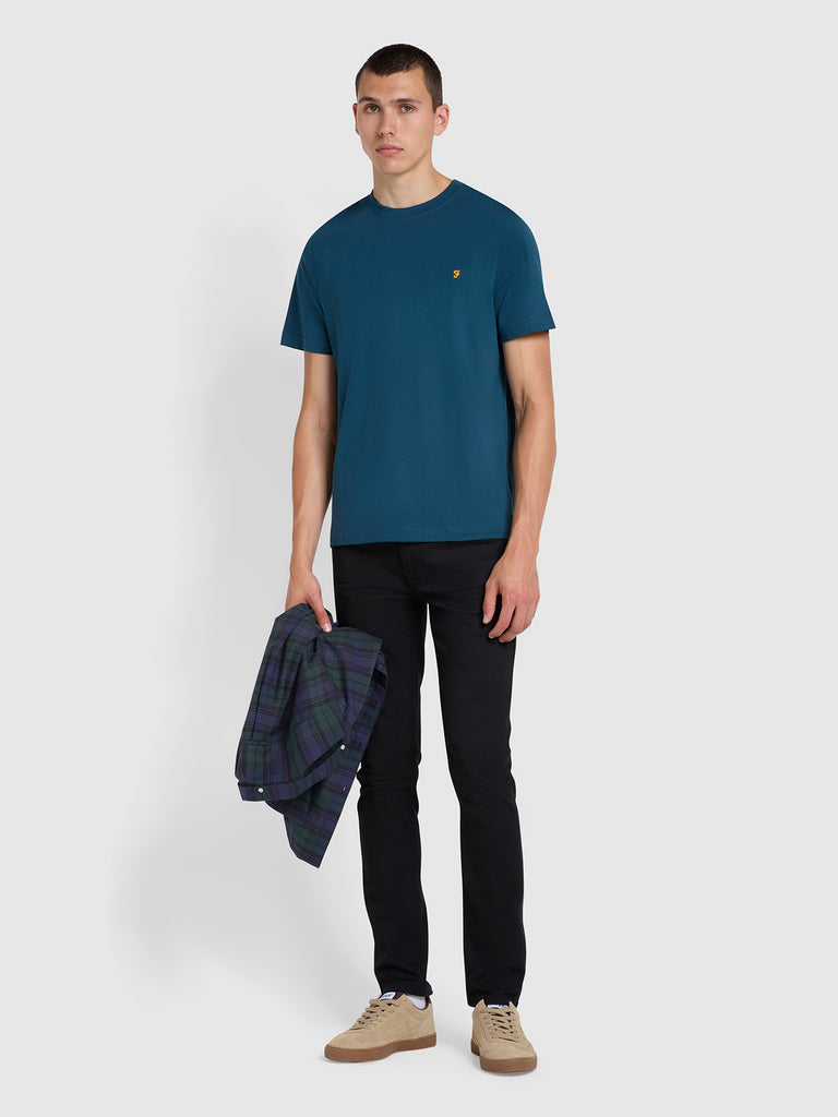 Farah drake slim fit best sale twill jeans in navy