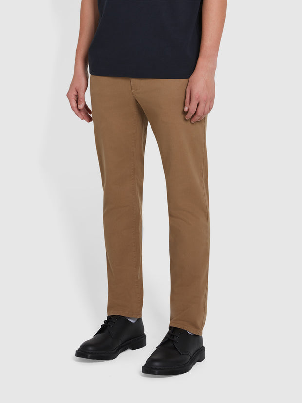 Elm Slim Fit Chinos In Beige