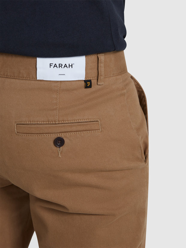 Elm Slim Fit Chinos In Beige