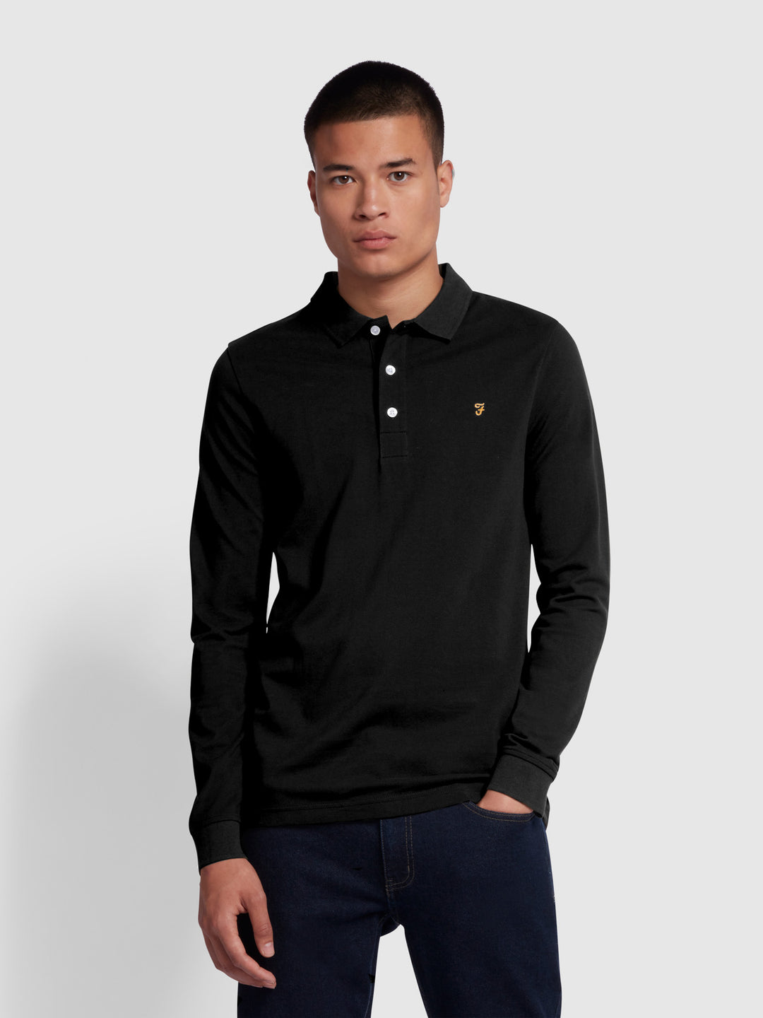 Polo cotton long sleeve best sale