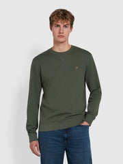 Tim Organic Cotton Crew Neck Sweatshirt In Rosemary