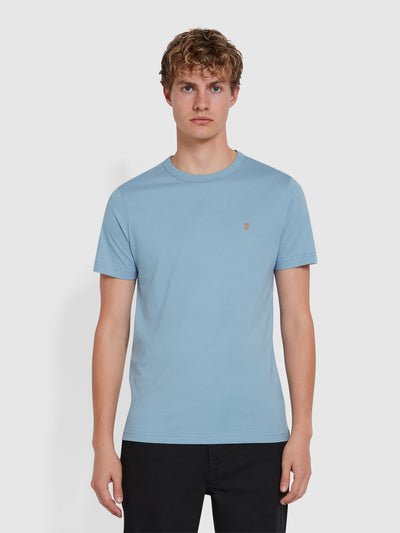 Ellis T-Shirt In Faded Denim Blue