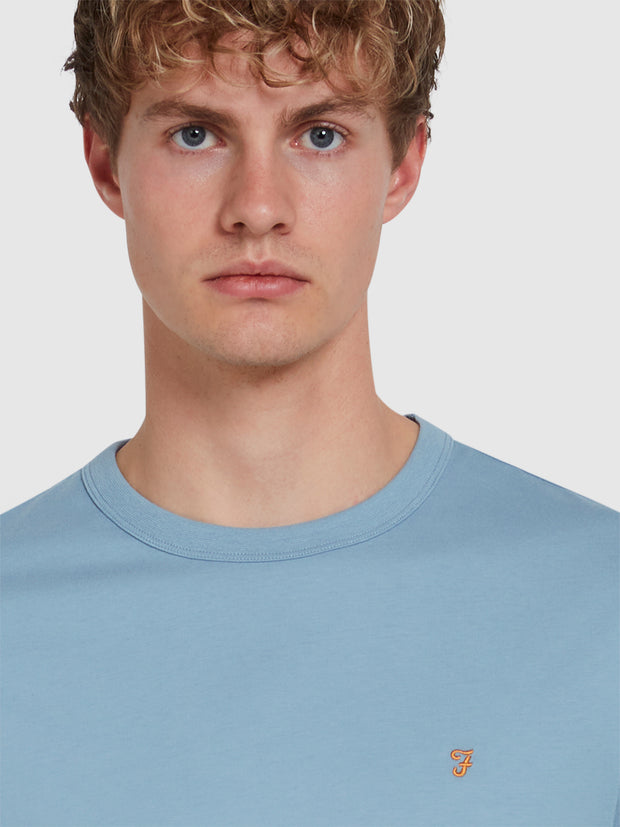 Ellis T-Shirt In Faded Denim Blue