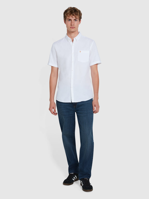 Carlson Short Sleeve Shirt In White