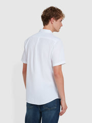 Carlson Short Sleeve Shirt In White