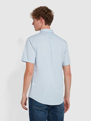 Carlson Short Sleeve Shirt In Sky Blue