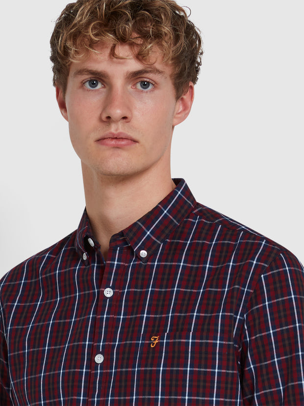 Carlson Check Shirt In Farah Red