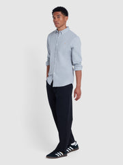 Alban Slim Fit Shirt In Grey Marl