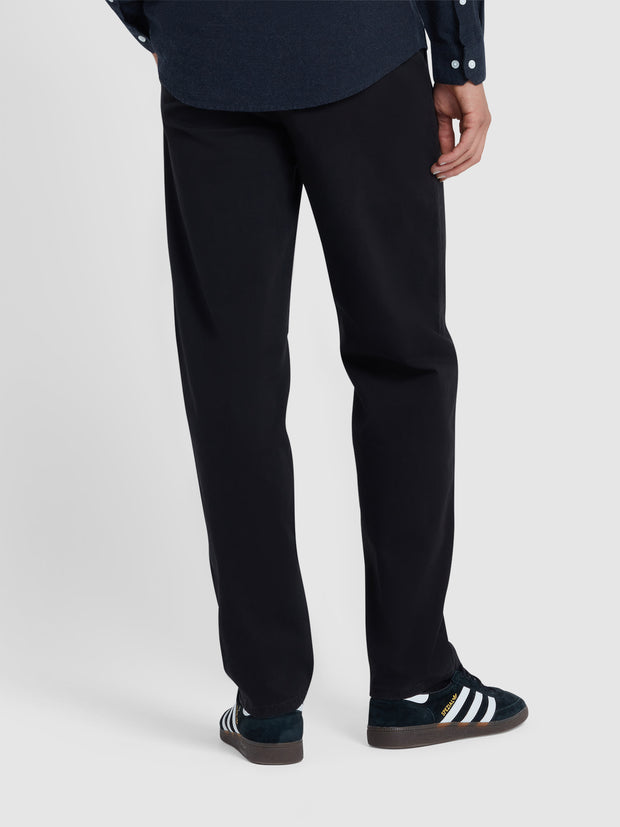 Norwood Regular Fit Chinos In Black