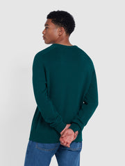 Kingsbury Crew Neck Sweater In Botanic Green