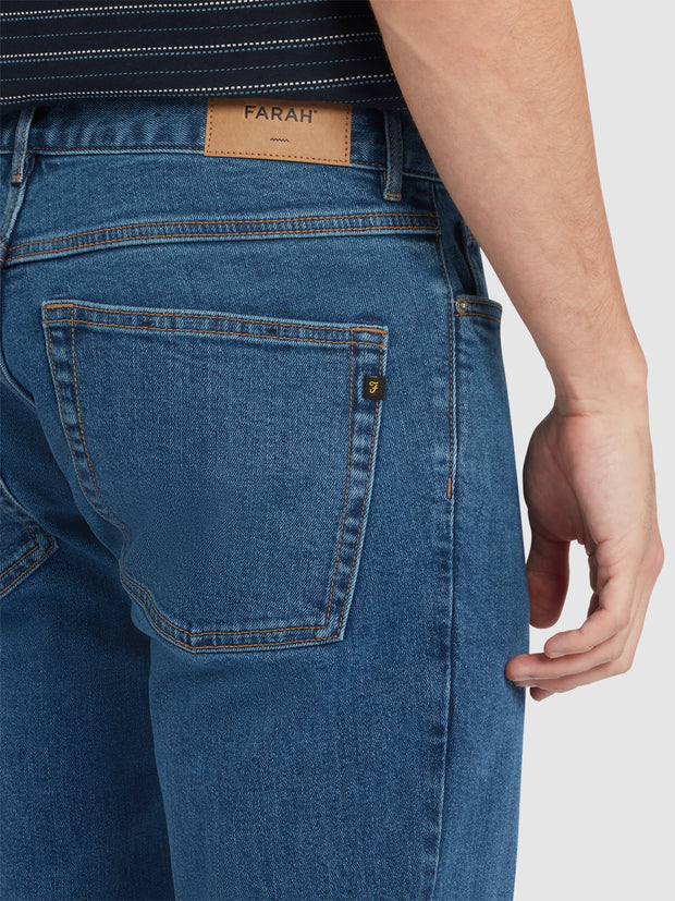 Elm Slim Fit Jeans In Worn Indigo