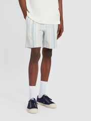 Redwald Thick Stripe Shorts In Ecru