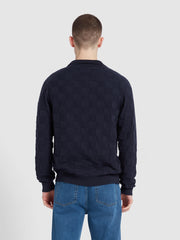 Trinity Cardigan In True Navy