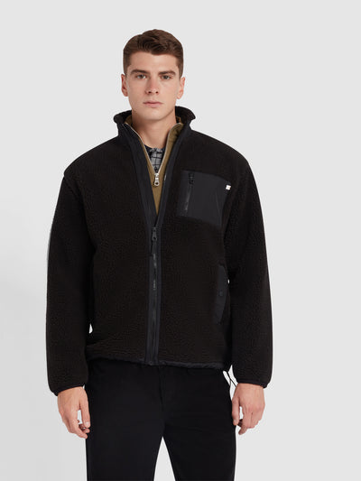 Bradley Full Zip Fleece In Black