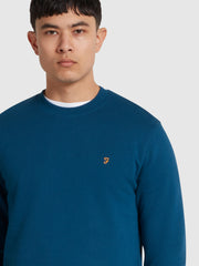 Hanbury Crew Neck Sweatshirt In Sailor Blue