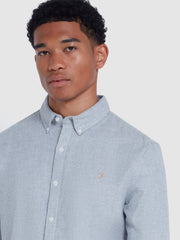 Alban Slim Fit Shirt In Grey Marl