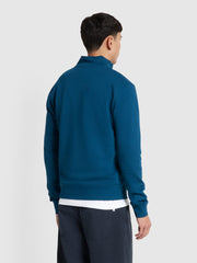 Kelly Quarter Zip Sweatshirt In Sailor Blue