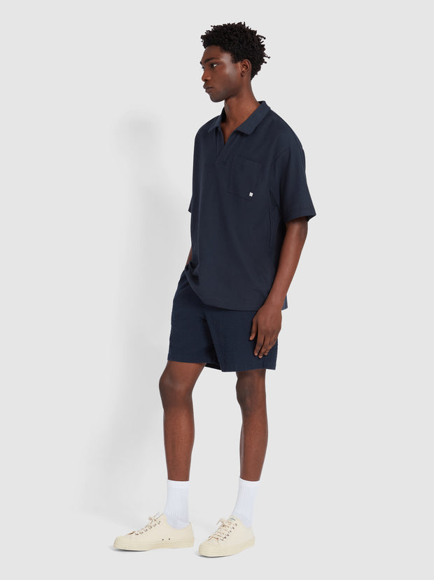 Caspion Polo Shirt In True Navy