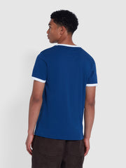 Fox Ringer T-Shirt In Regatta Blue