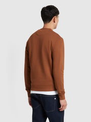 Hanbury Crew Neck Sweatshirt In Golden Brown