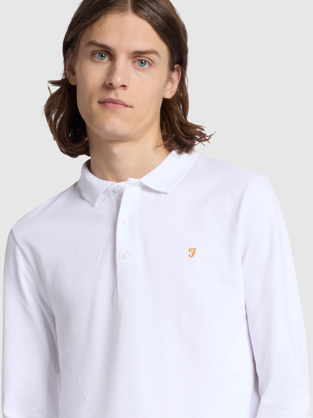 Farah white polo shirt sale