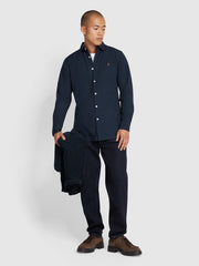 Yorke Slim Fit Shirt In True Navy