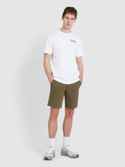 Hawk Chino Shorts In Olive Green