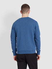 Tim Organic Cotton Crew Neck Sweatshirt In Cold Metal Marl