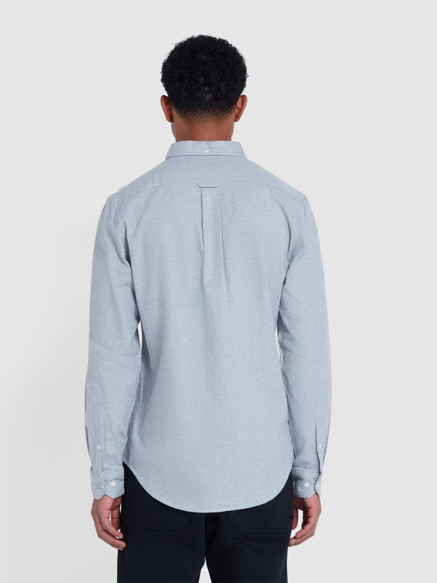 Alban Slim Fit Shirt In Grey Marl