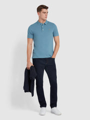 Blanes Organic Cotton Polo Shirt In Para Blue