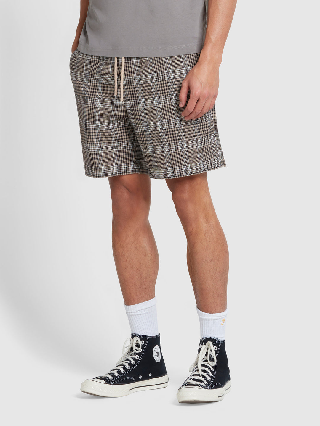 Plaid khaki shorts best sale