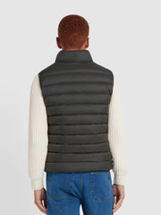 Joel Wadded Gilet In Evergreen