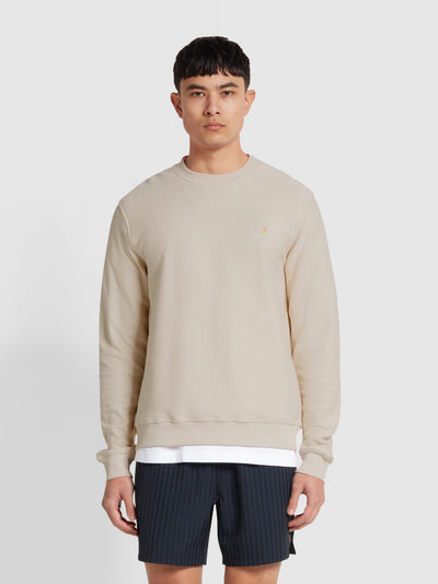 Galli Twill Crew Neck Sweatshirt In Fog