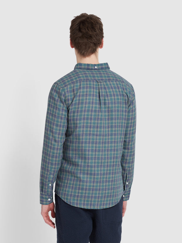 Hamilton Check Shirt In Mallard Green