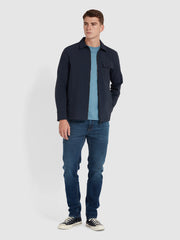 Holwick Zipped Overshirt In True Navy