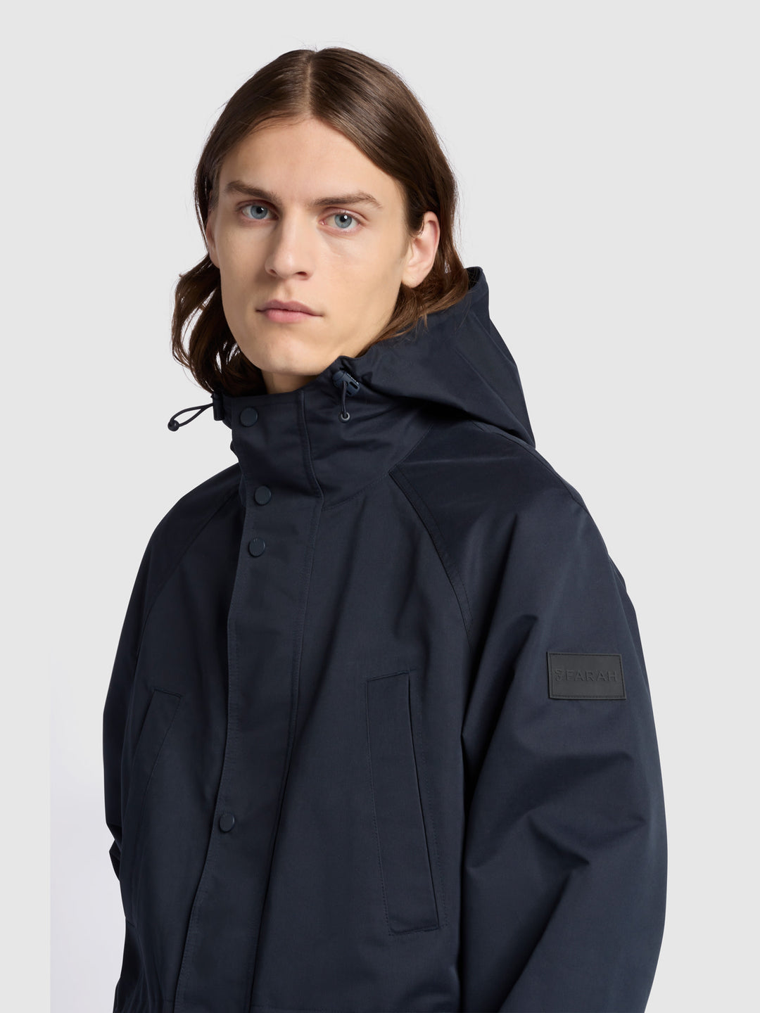 Gunnar Coat In Blue Farah Online