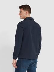 Holwick Zipped Overshirt In True Navy