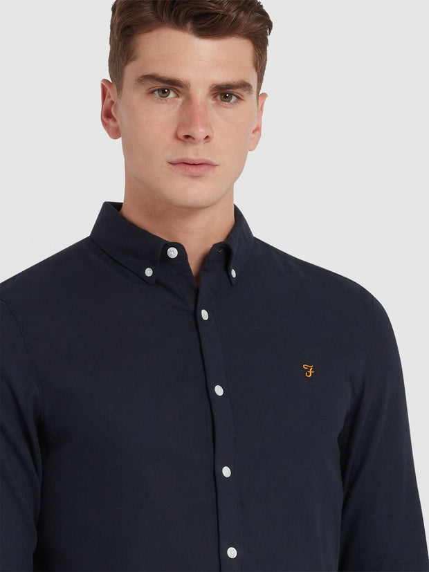 Alban Slim Fit Shirt In True Navy