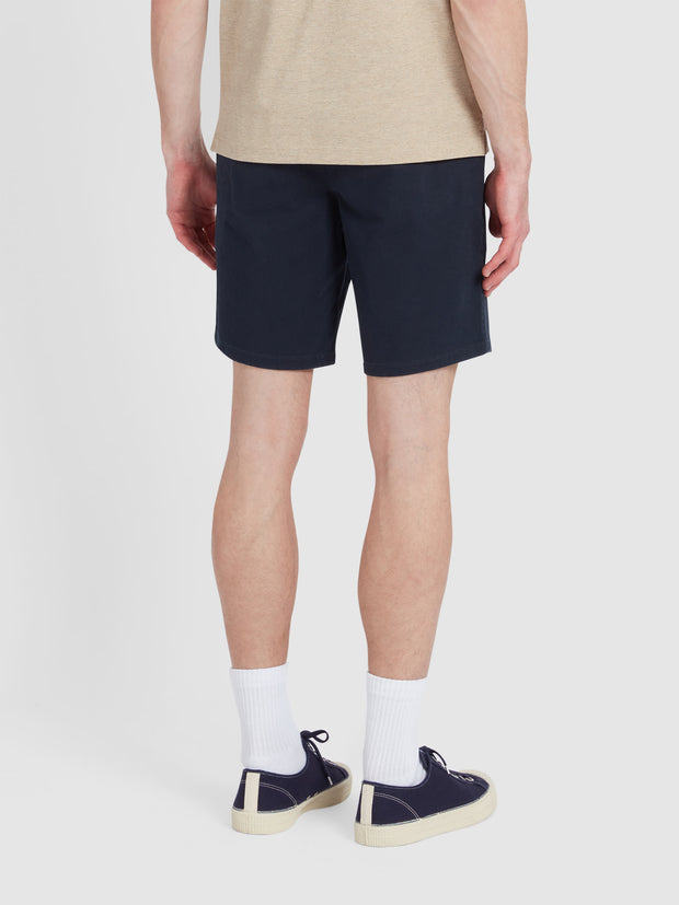 Hawk Chino Shorts In True Navy