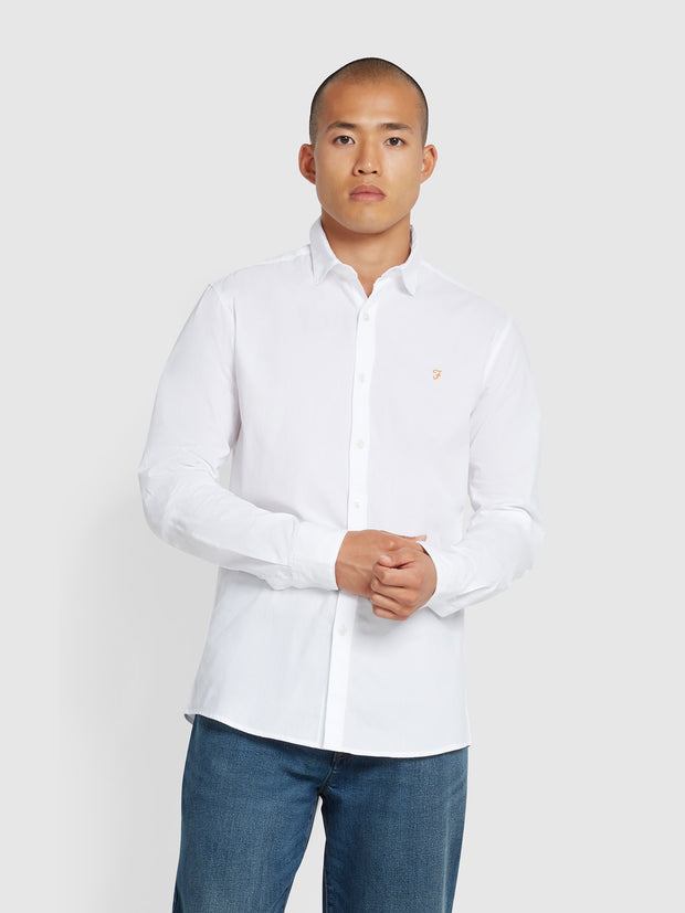 Yorke Slim Fit Shirt In White