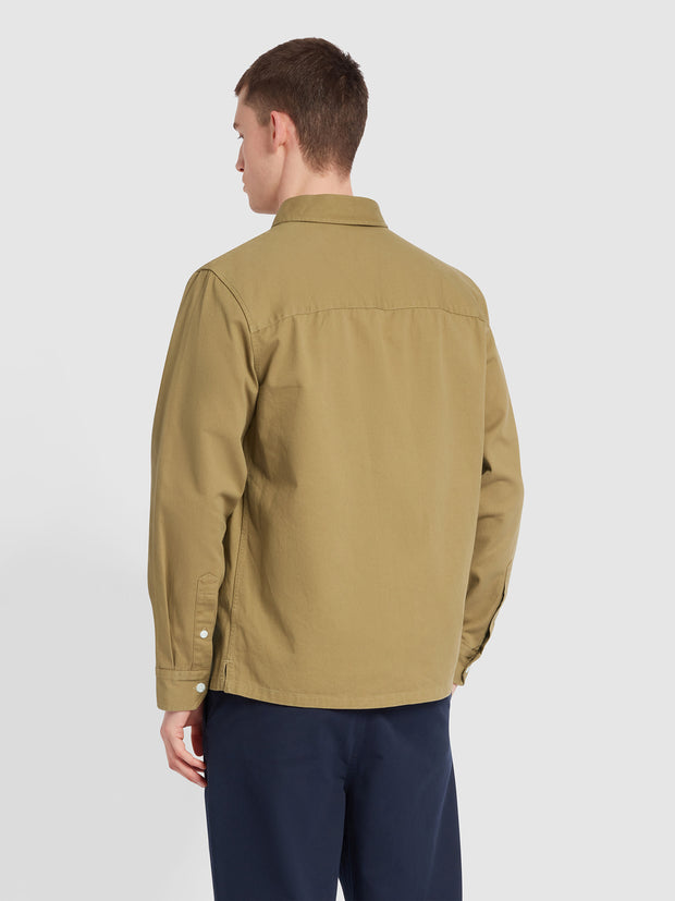 Leon Overshirt In True Khaki