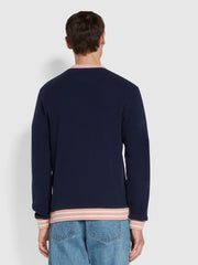 Copley Sweatshirt aus Bio-Baumwolle mit Rundhalsausschnitt in Indigo