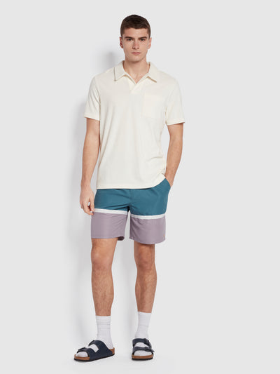 Murphy Regular Fit Cut & Sew Swim Shorts In Ocean