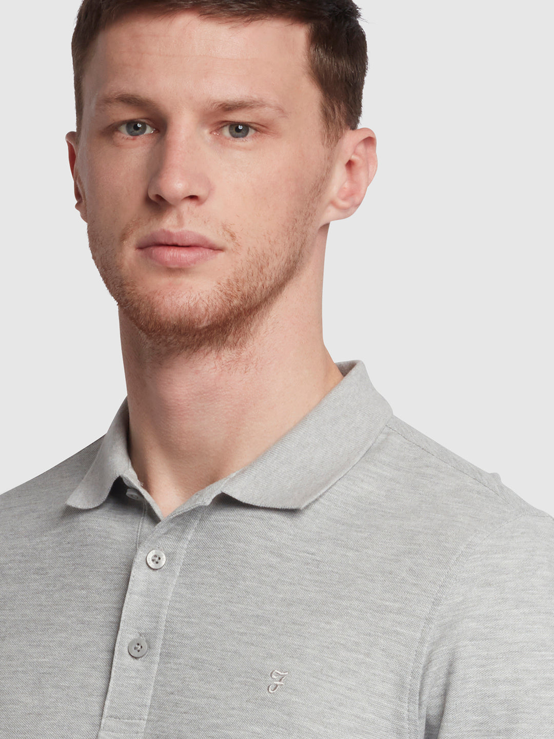 Cove Polo Shirt In Grey Farah Online